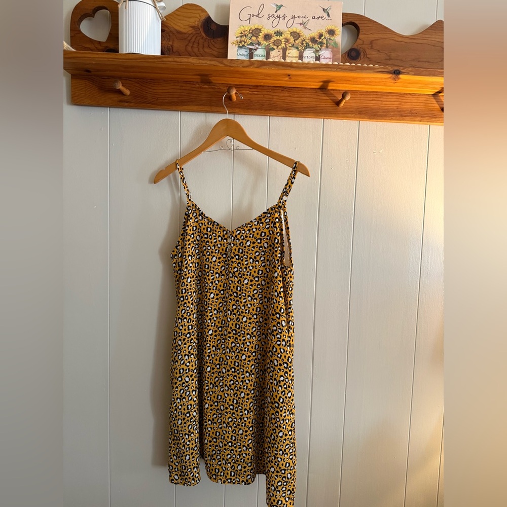 Willow Leopard Print Midi Dress - Brown and Black